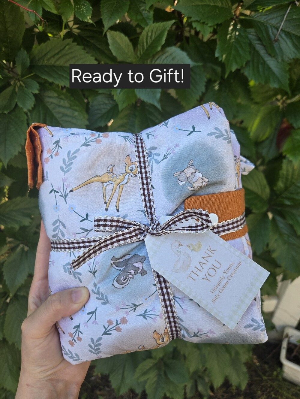 Baby Travel change Mat And Wipes/diaper Pouch Gift Set. Handmade BAMBI Style